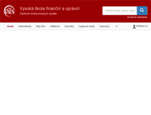 Tablet Screenshot of knihovna.vsfs.cz